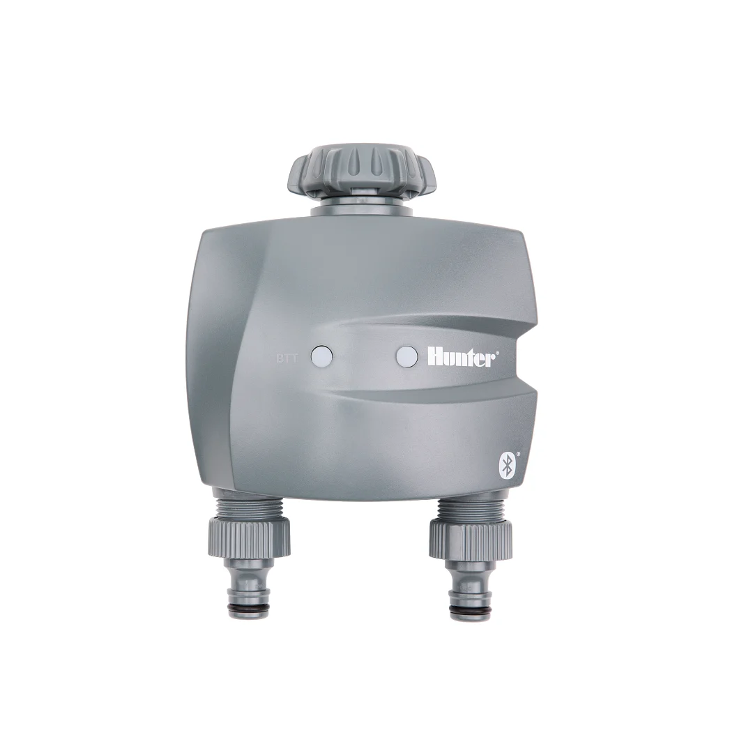 Bluetooth Tap Timer, 2-zone, 1" (25 mm) BSP and ¾" hose thread, with quick coupler adapter - Image 1