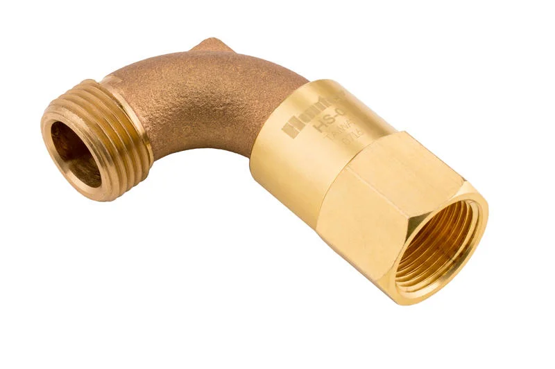 Hose Swivel, ¾" NPT female inlet, ¾" hose outlet; compatible with HK-33 Quick Coupler Key - Image 1