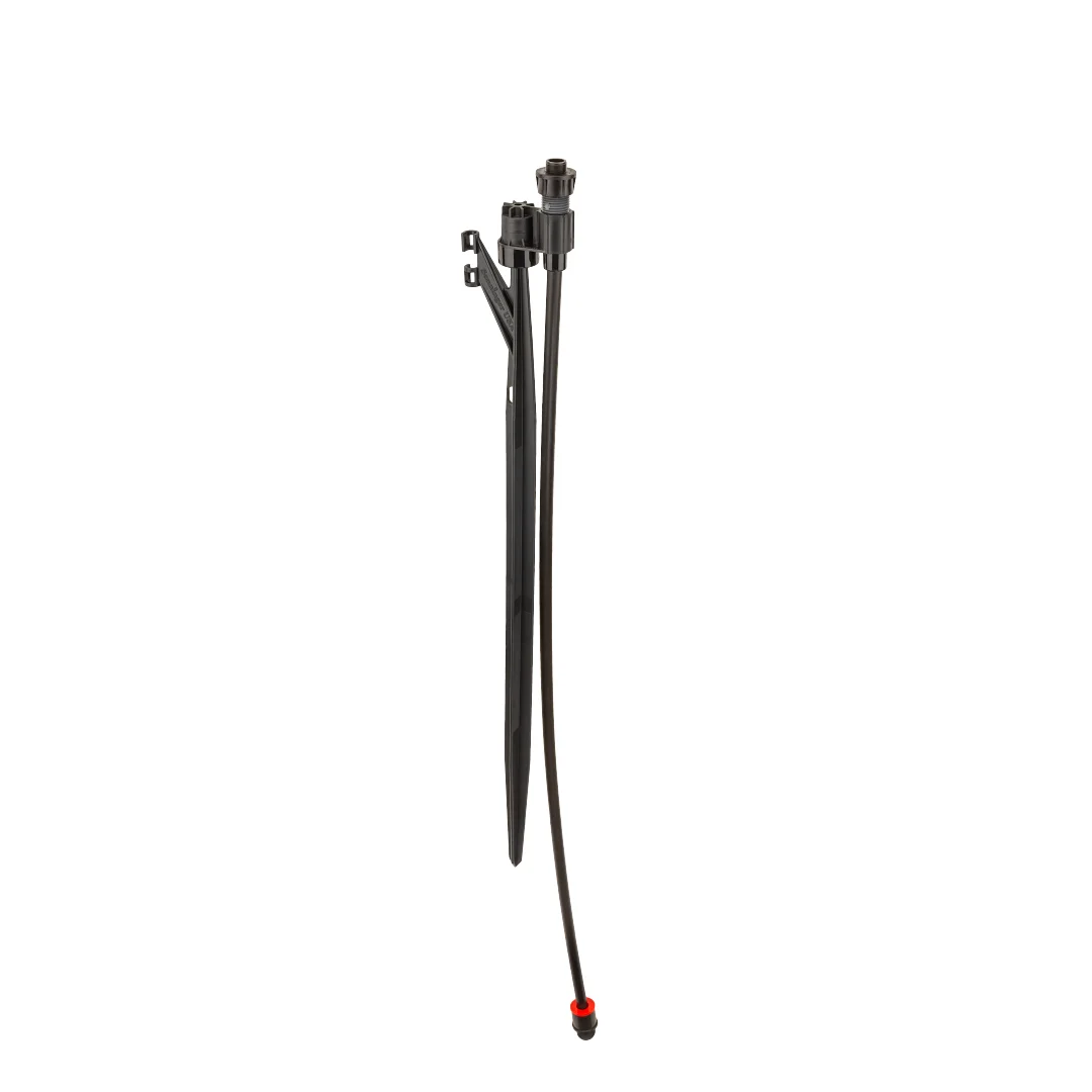 MP Stake Kit, 66 cm preassembled staking kit, 0.345" tubing to ½" male fitting, and PROS-00 Shrub Adapter (total height: 71 cm) - Image 1