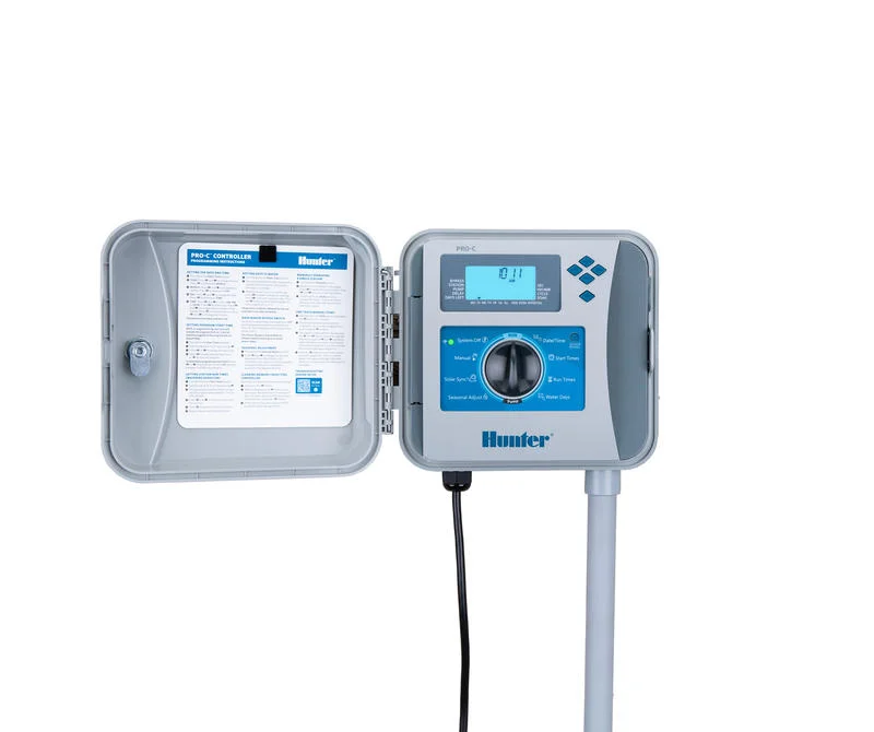 Pro-C Controller, 4-station base model, plastic wall mount cabinet, 230 VAC with European cable and plug - Image 1