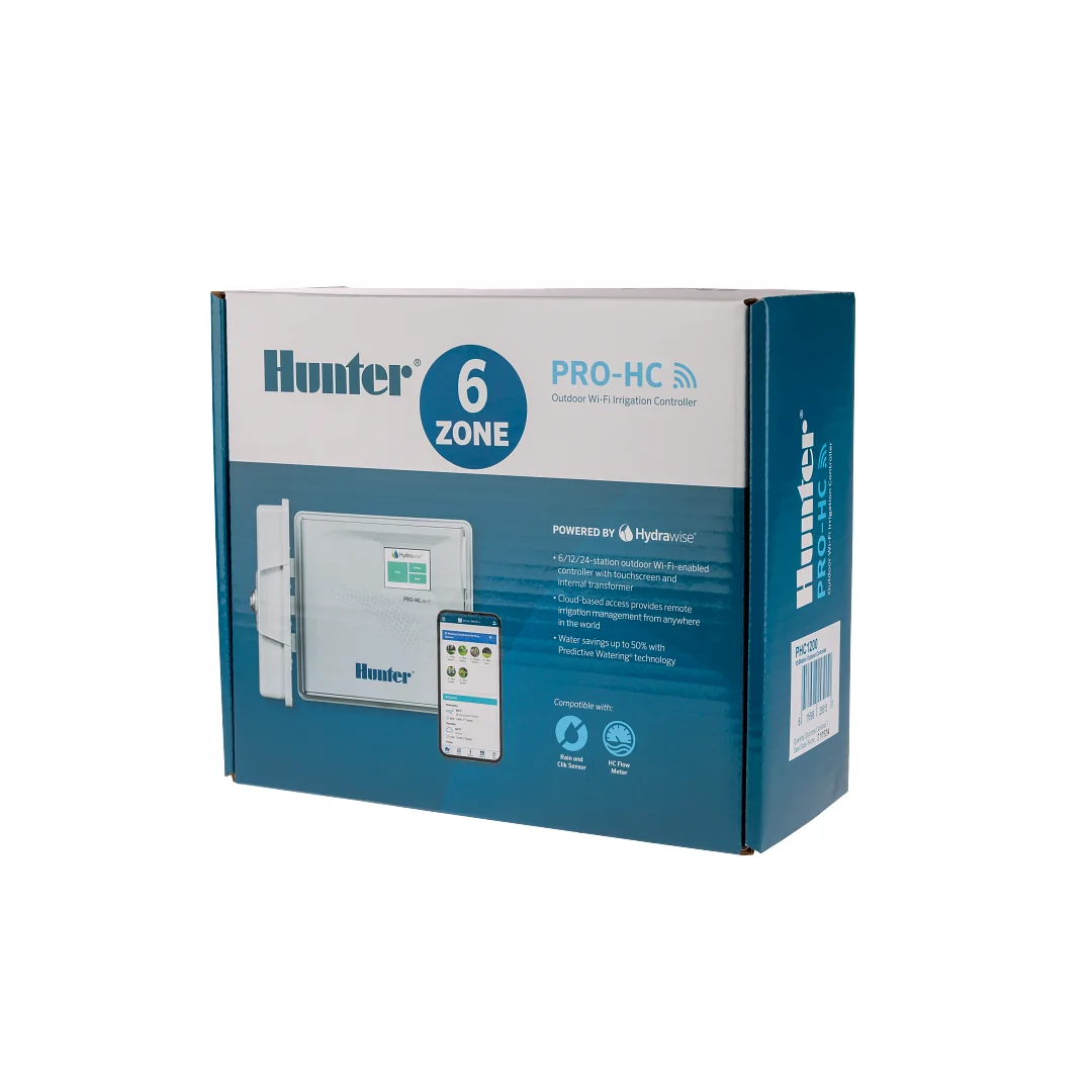 Pro-HC Controller, Hydrawise-enabled with Wi-Fi connection, fixed 24-station model, plastic wall mount cabinet, 230 VAC with European connection and no plug - Image 1
