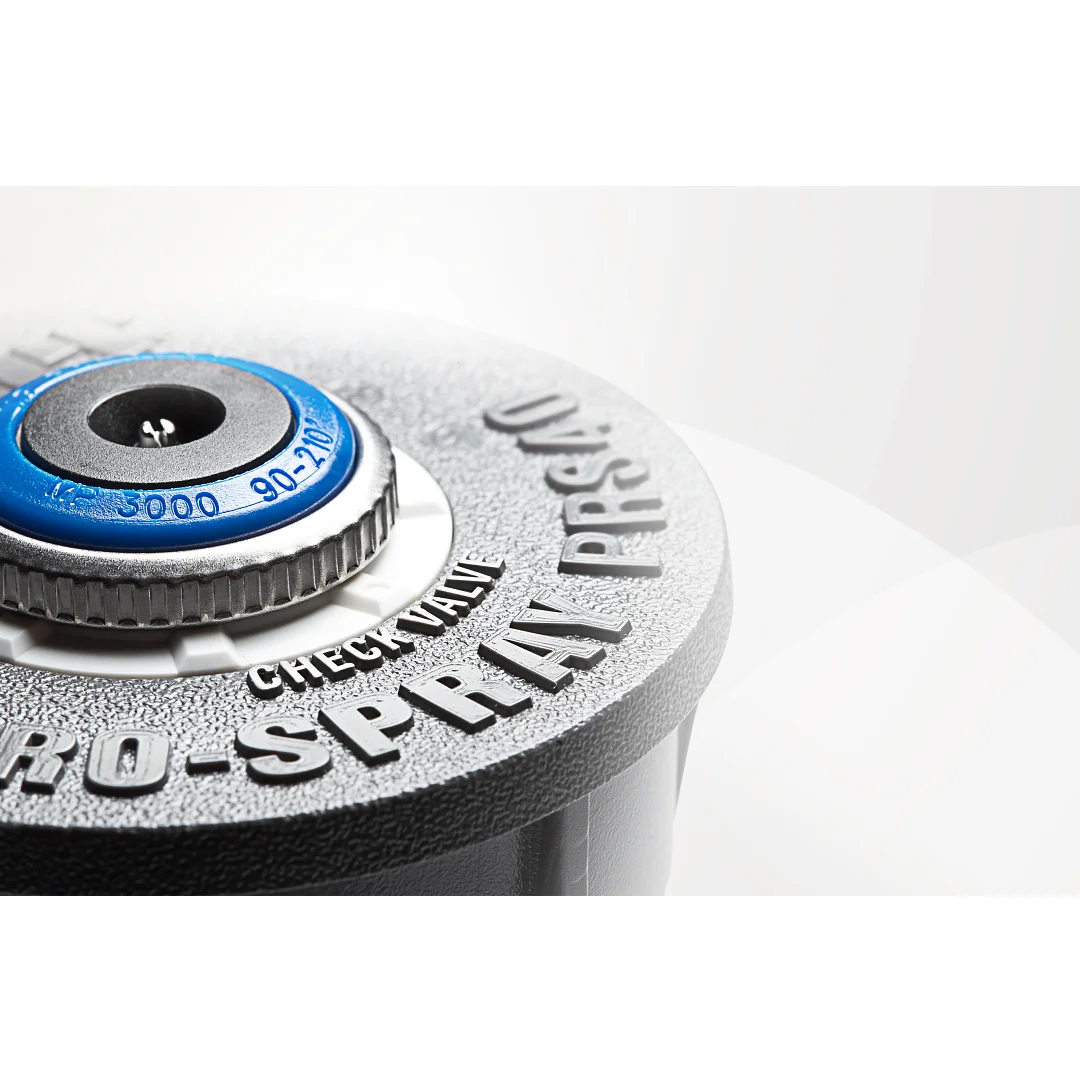 Pro-Spray PRS40 Sprinkler Body, 10 cm pop-up with 2.8 bar; 280 kPa pressure regulator, check valve, ½" inlet, and grey cap; accepts female thread nozzles - Image 1