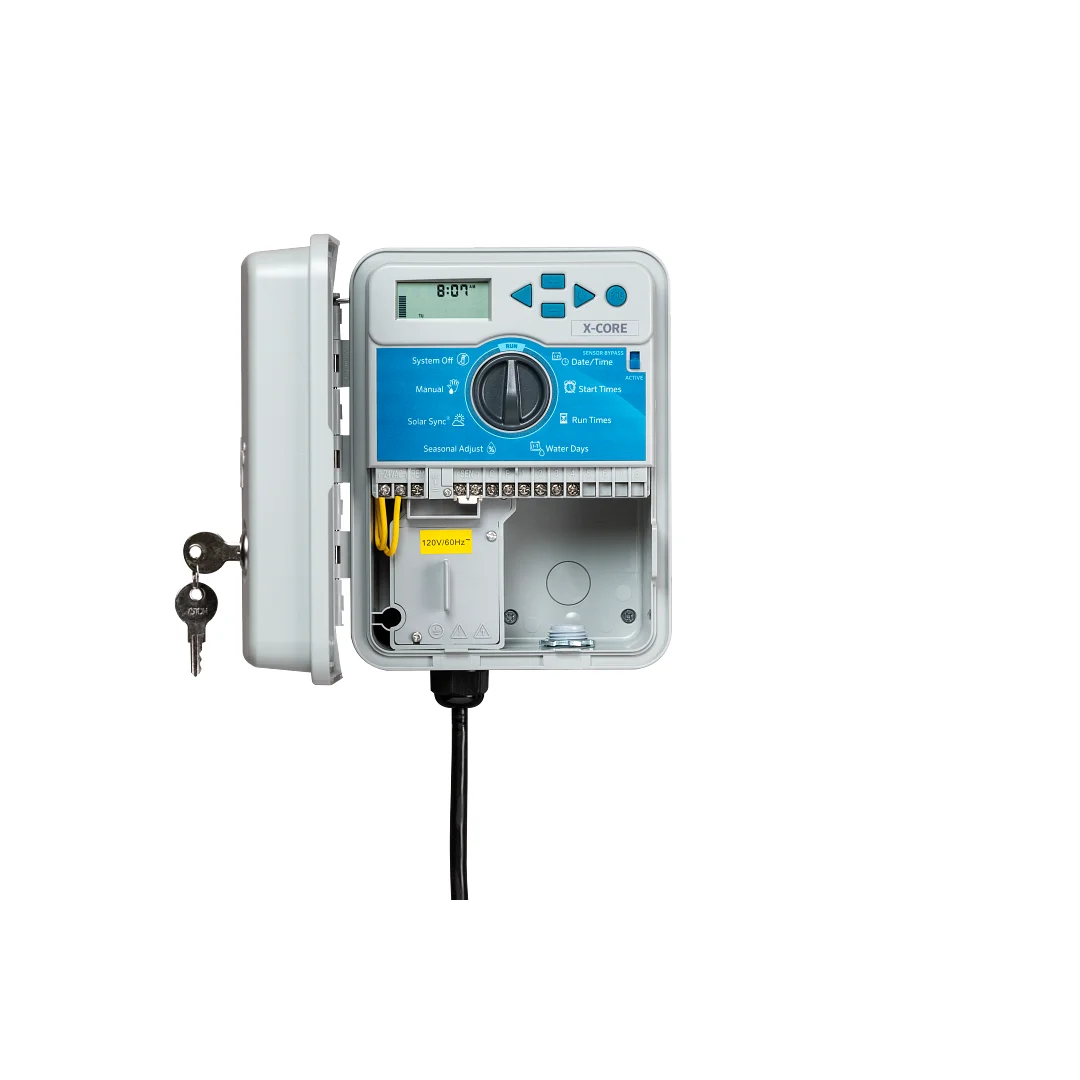 X-Core Controller, 4-station, indoor, 230 VAC with lead and European plug - Image 1